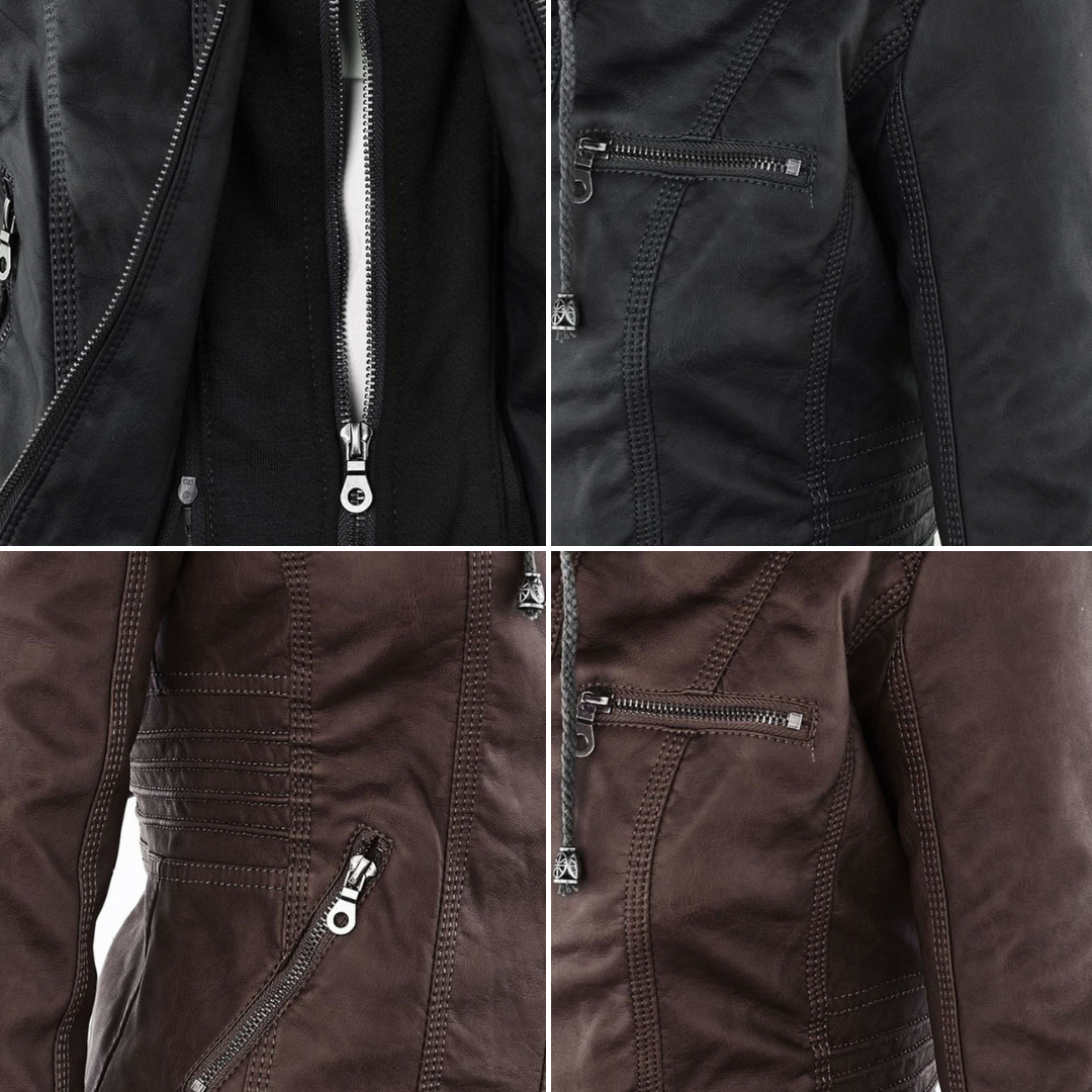 Callista | Hooded Moto Jacket