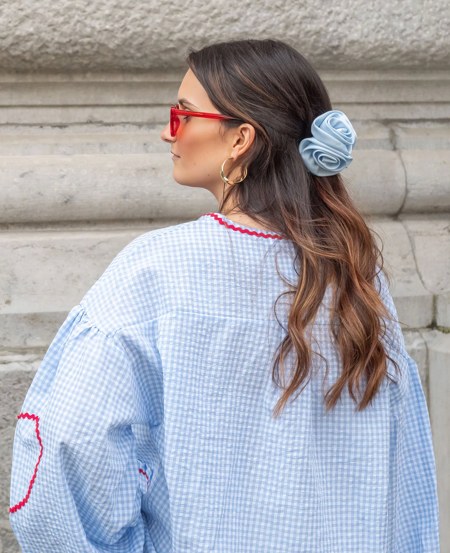 Women's Blouse Tie Front Detail | Long Sleeve