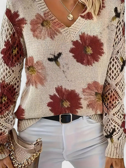 Madis | Elegant Floral Sweater