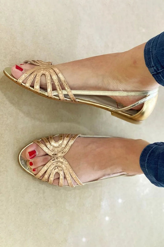 Éléonore™ | Golden Summer Glow Sandals
