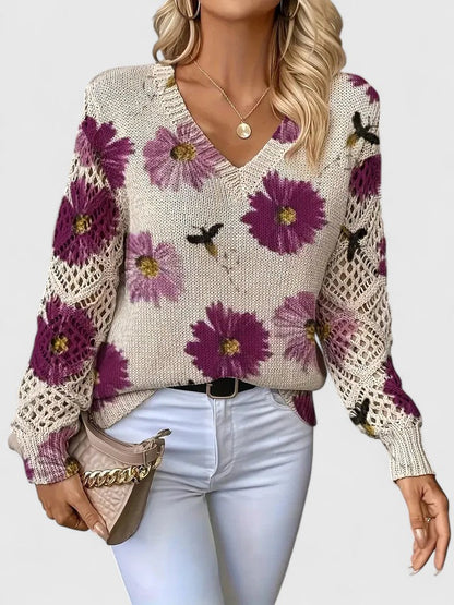 Madis | Elegant Floral Sweater
