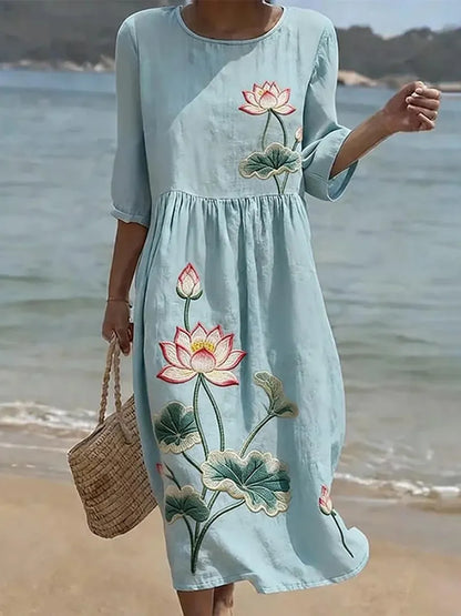 Amber | Elegant Floral Dress