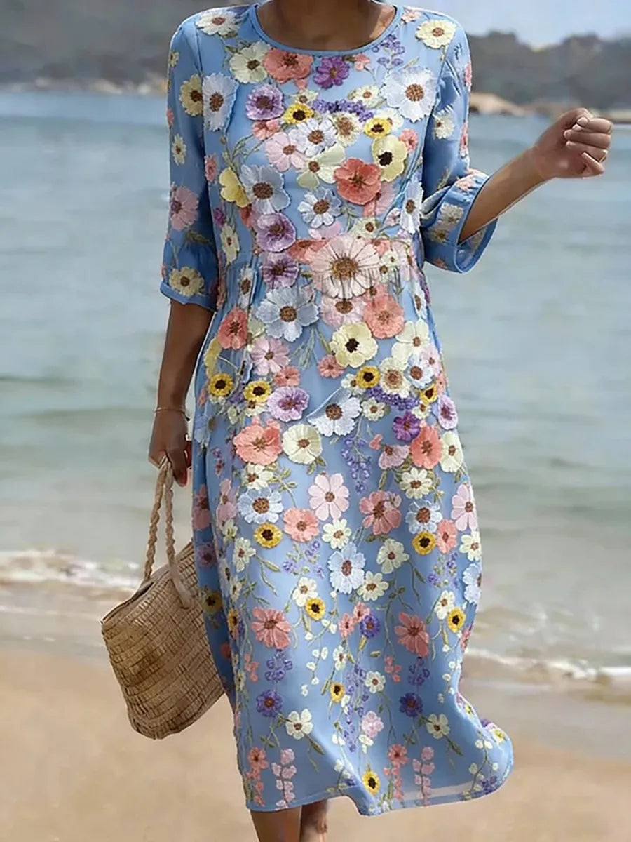 Amber | Elegant Floral Dress
