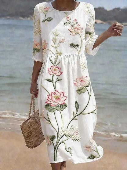 Amber | Elegant Floral Dress
