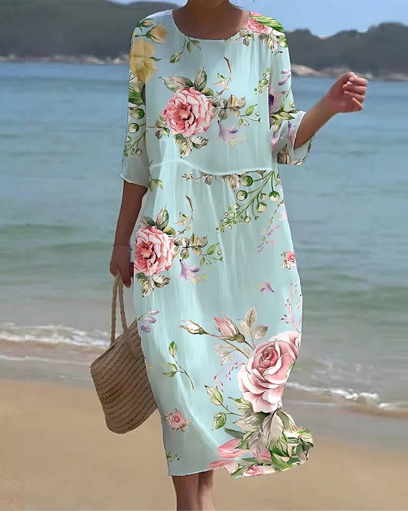Erica | Elegant Floral Dress
