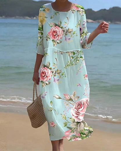 Amber | Elegant Floral Dress