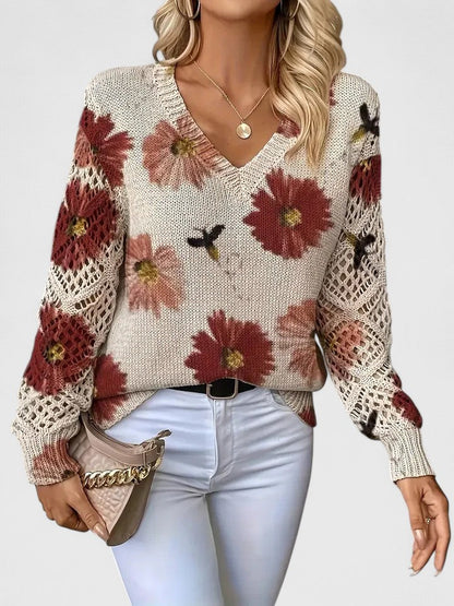Madis | Elegant Floral Sweater