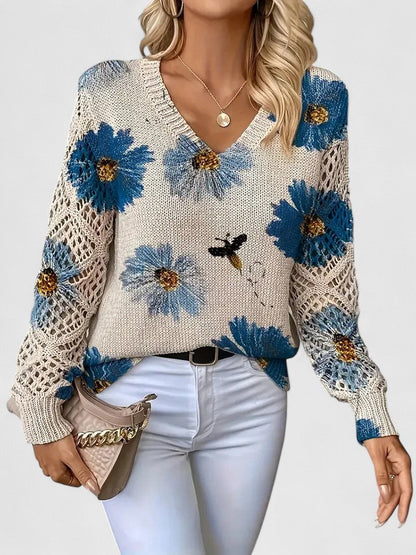 Madis | Elegant Floral Sweater
