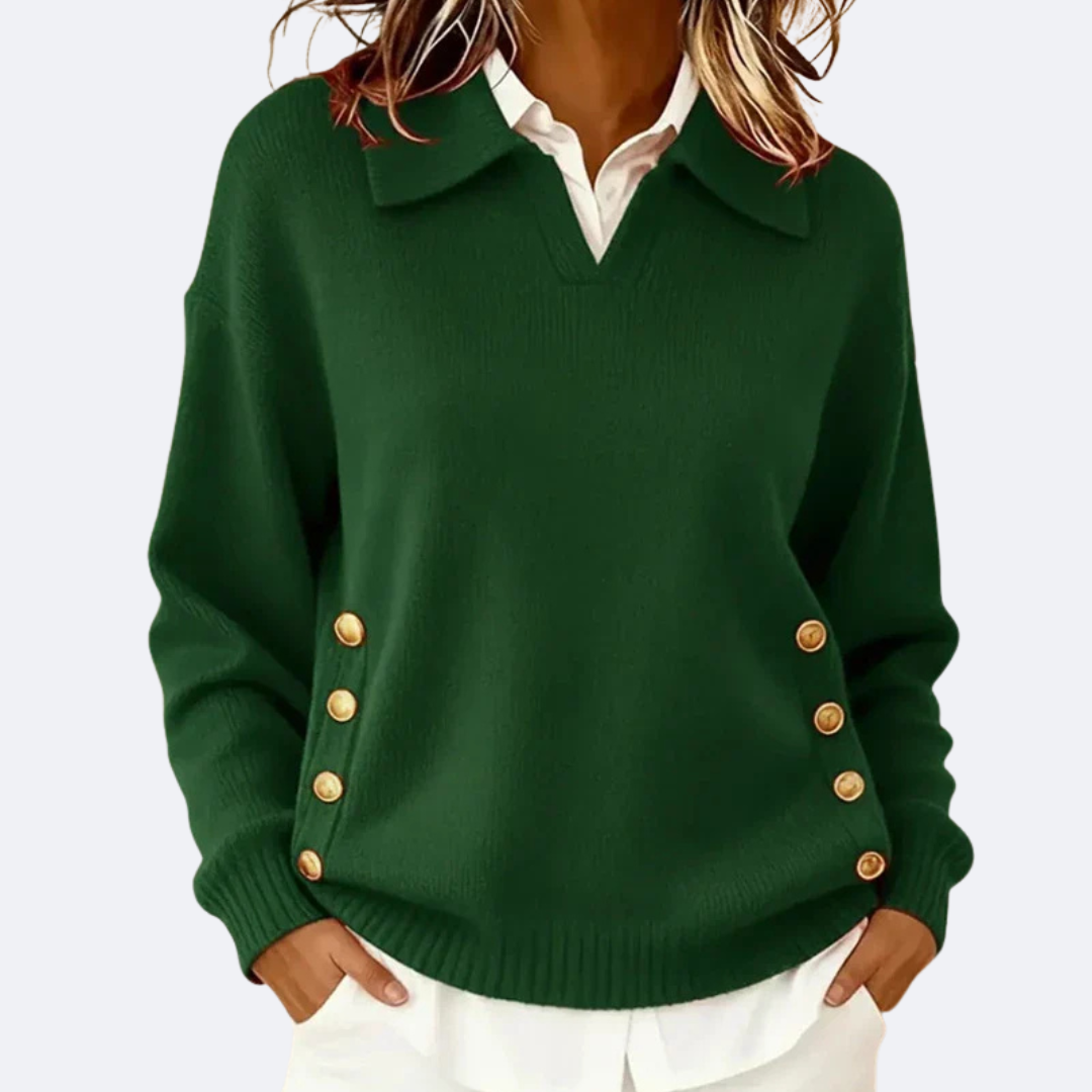 Madeline | Soft Sweater with Chic Collar