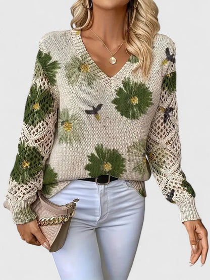 Madis | Elegant Floral Sweater
