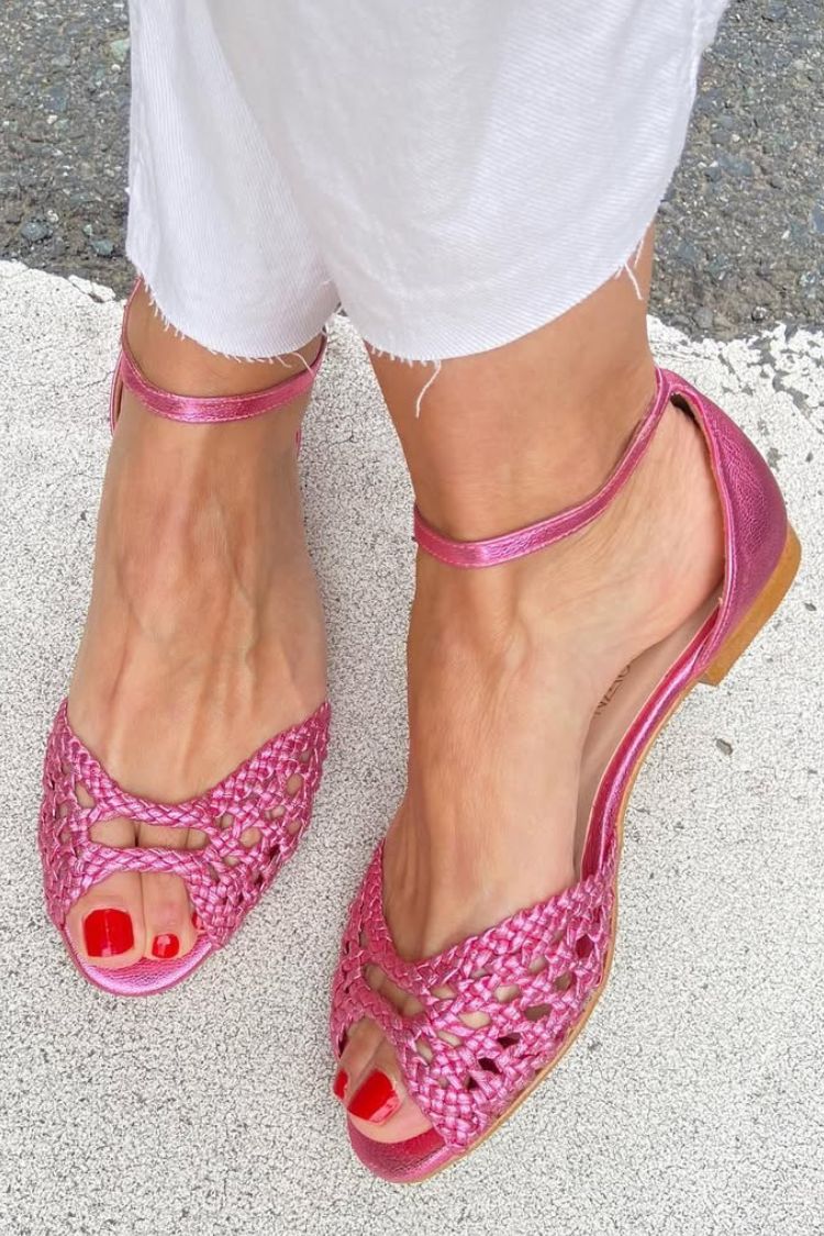 Isadora™ | Gold Woven Sandals