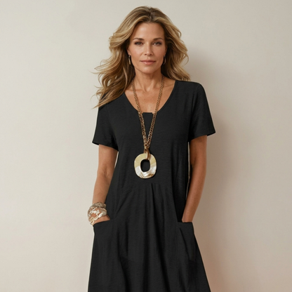 Oriane™ | Fluid Casual Maxi Dress.