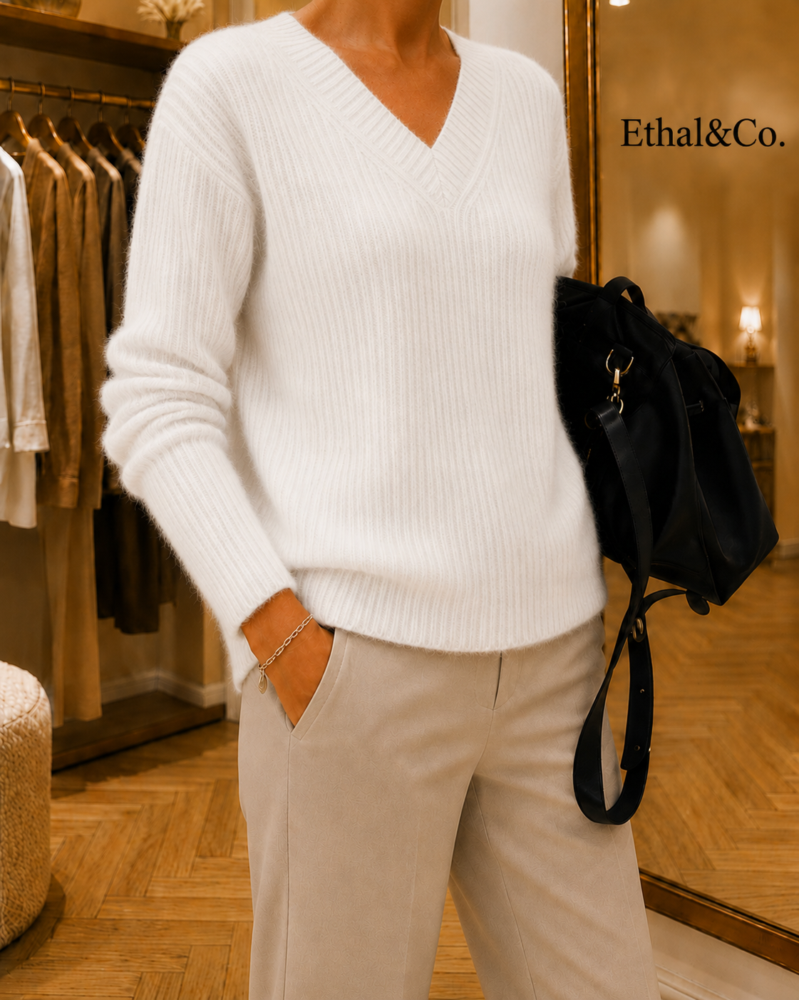ROSALIE™ V Neck Soft Knit