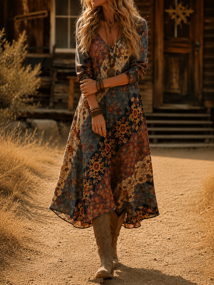 Amandine | Vintage Bohemian Autumn Dress