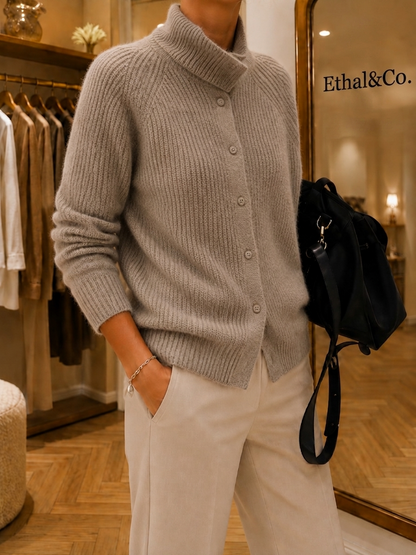 MILA™ Comfort Button Sweater