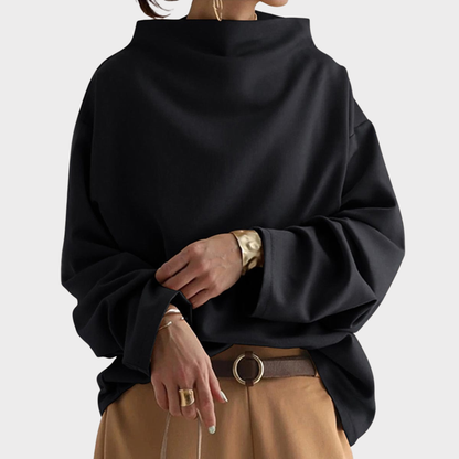 Elly™ | High-Neck Cozy Knit Top