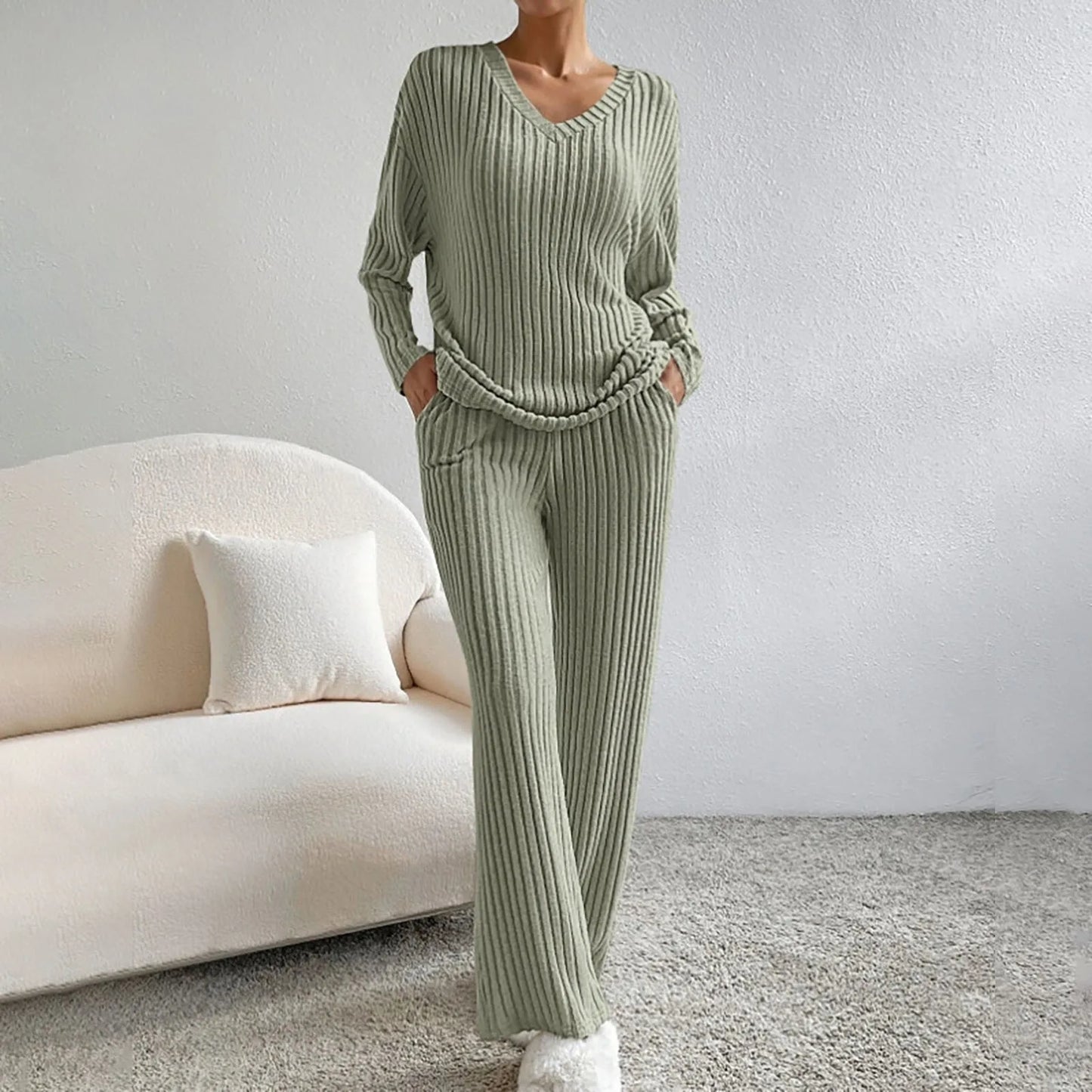 Frances | Merino Wool Knitted 2-piece set