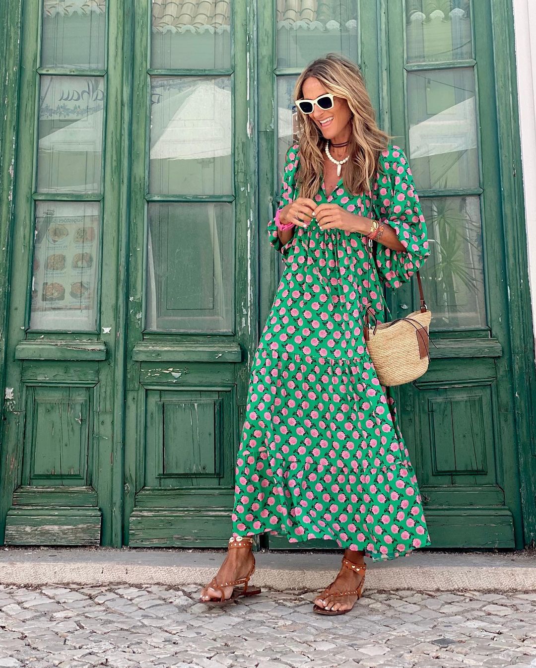 Viola | Timeless Floral Seaside Maxi Dress