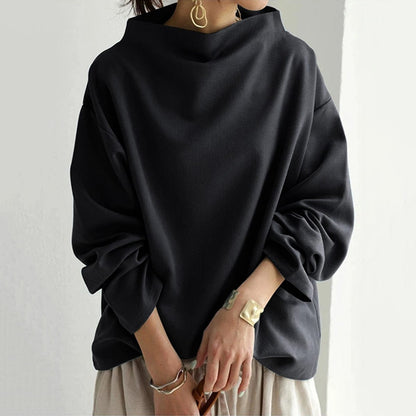 Nancy | Cashmere High-Neck Casual Top