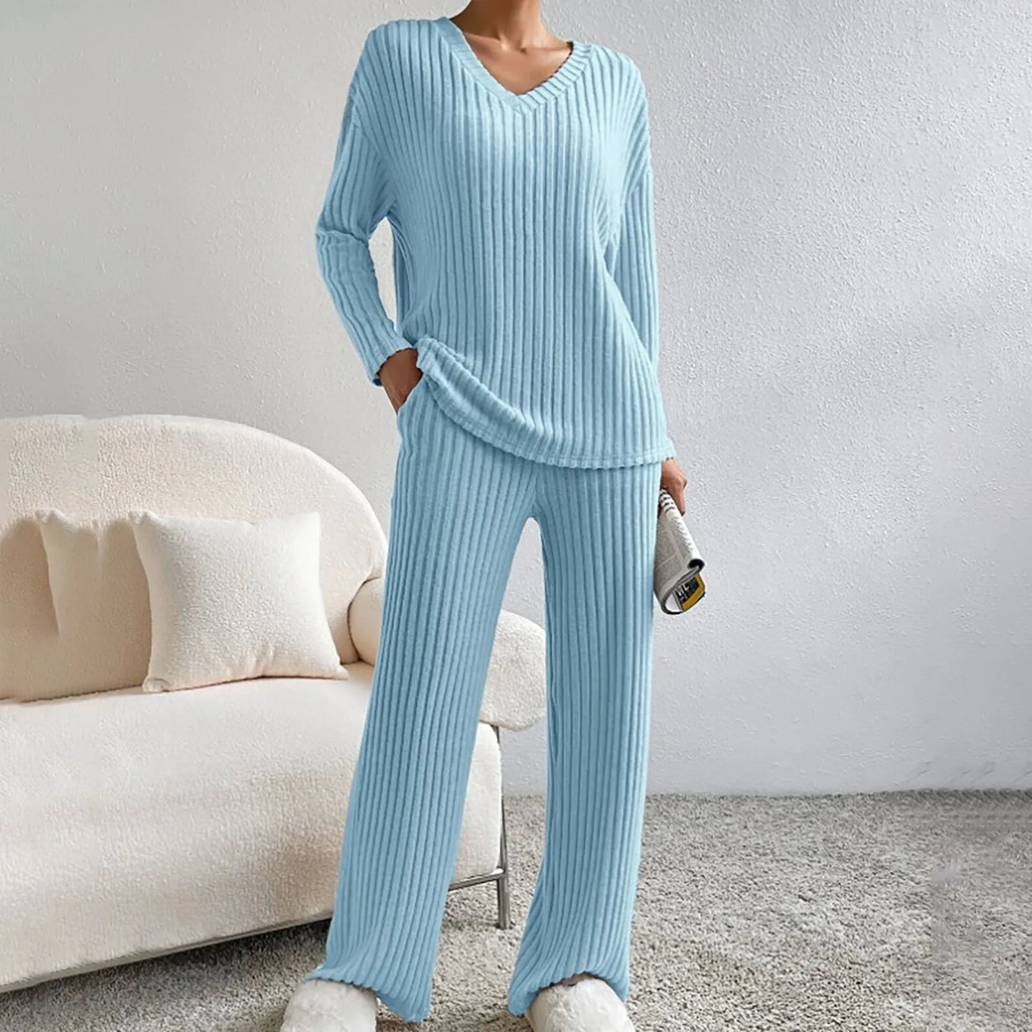 Frances | Merino Wool Knitted 2-piece set