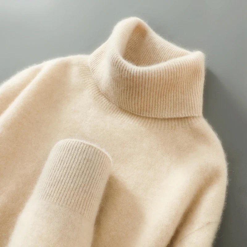 Olivia | Merino Wool Turtleneck Jumper