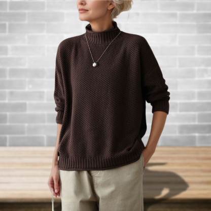 Patricia | Merino Wool Knitted Turtleneck Jumper