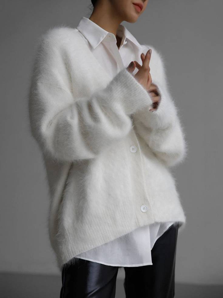 Women's Cardigan Button Up | Oversized