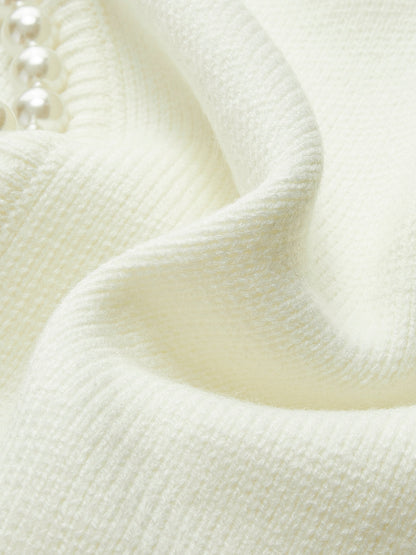 Women's Knit Cardigan with Round Neck | Open Front