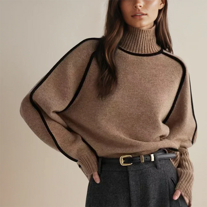 Women’s Knit Sweater Turtleneck Long | Oversized