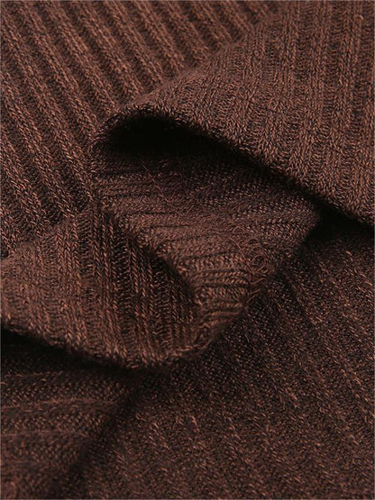 Women's Long Sleeve Top with Ribbed Knit & Button Front | V Neck
