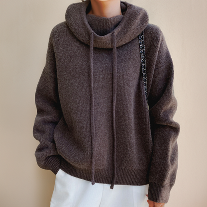 Deborah | Cashmere Cozy Hooded Pullover Style