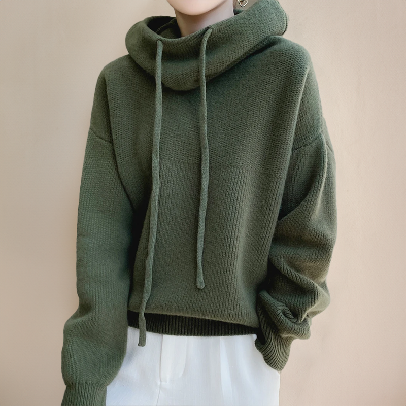 Deborah | Cashmere Cozy Hooded Pullover Style