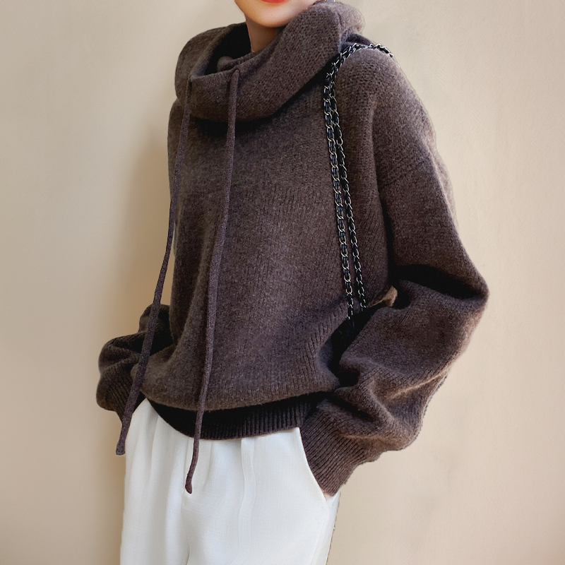Deborah | Cashmere Cozy Hooded Pullover Style