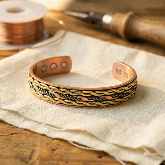 Ethal's Weave Copper Bracelet