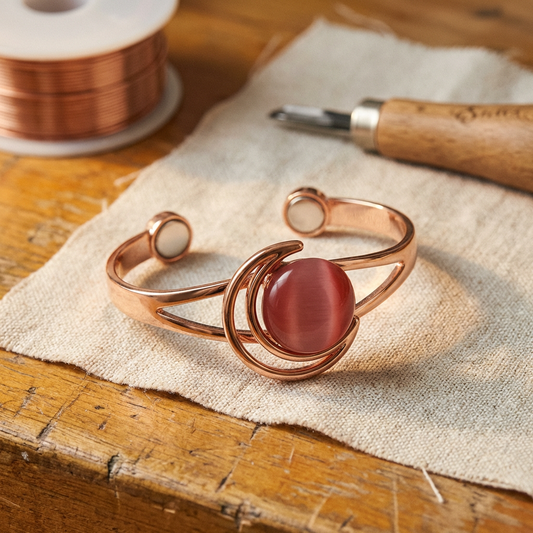 Ethal's Sphere Pink Copper Bracelet
