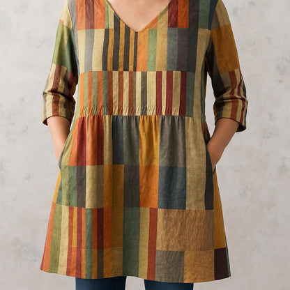 Chloe | Long Blouse with V-Neck