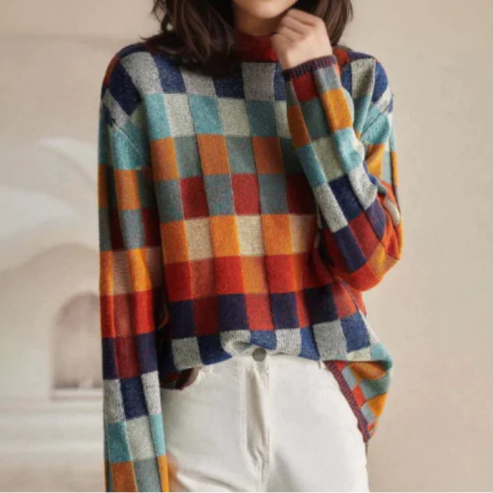 Evelyn | Cashmere Cozy Retro Jumper