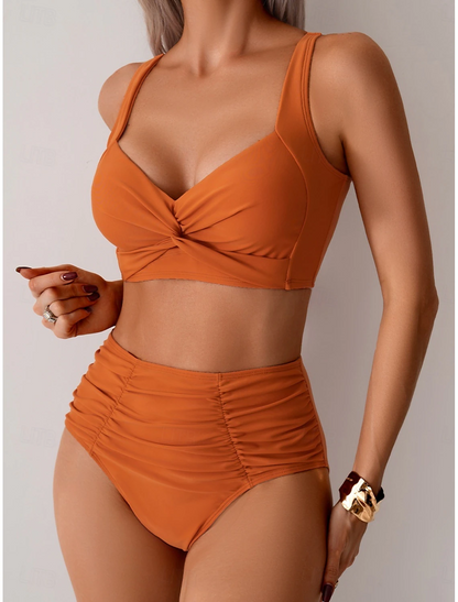 Nicole - Ruched Fabric Bikini