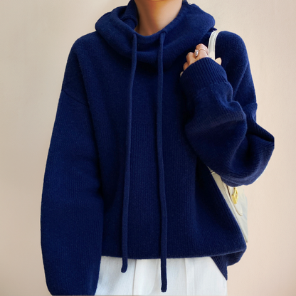 Deborah | Cashmere Cozy Hooded Pullover Style