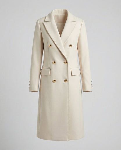 Emeline | Double-Breasted Longline Overcoat